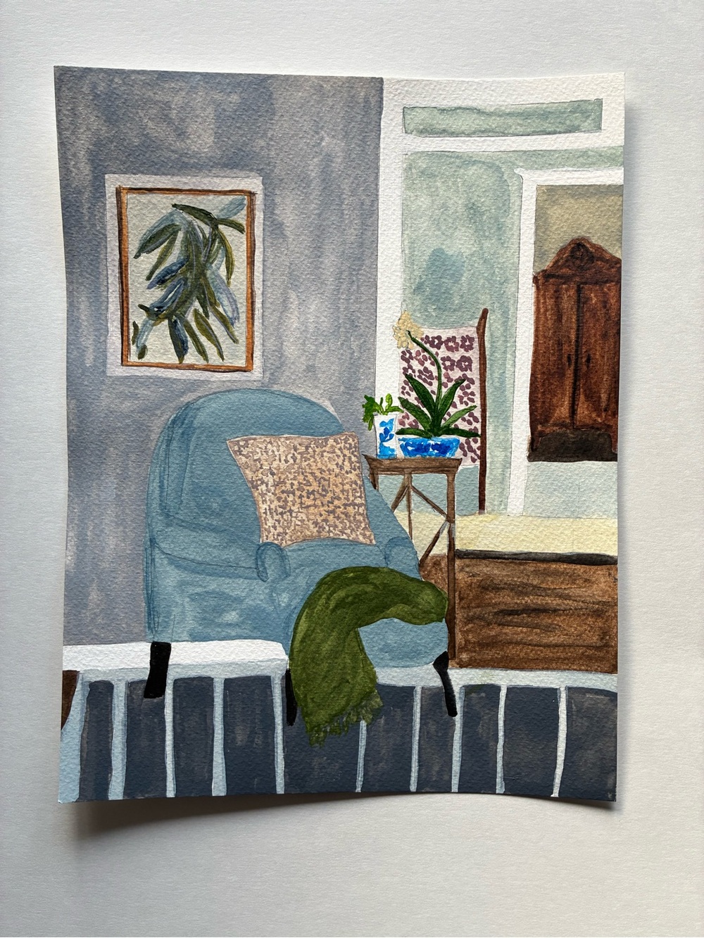 Watercolor Home Painting